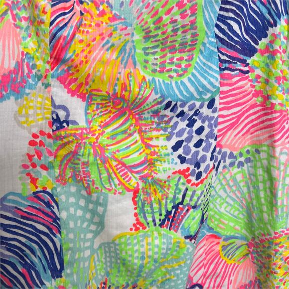 Lilly Pulitzer Mila Shift Dress Women's Pink Multicolor Shell Sleeveless‎ Size 4 - Picture 8 of 10